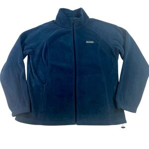 Columbia Blue Fleece zip up Jacket size xxl
